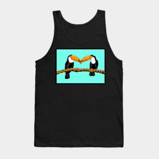 Toucans ( turquoise version ) Tank Top